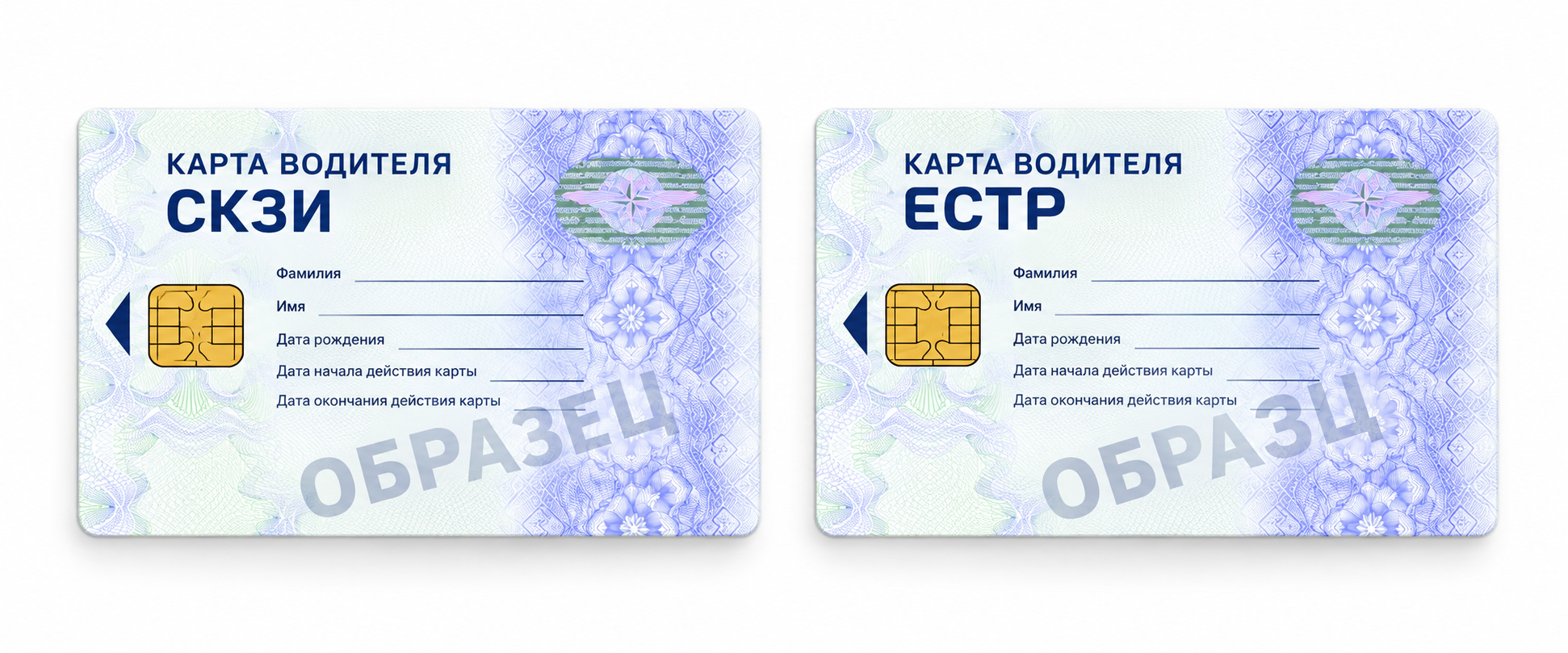 Карты водителя СКЗИ и ЕСТР